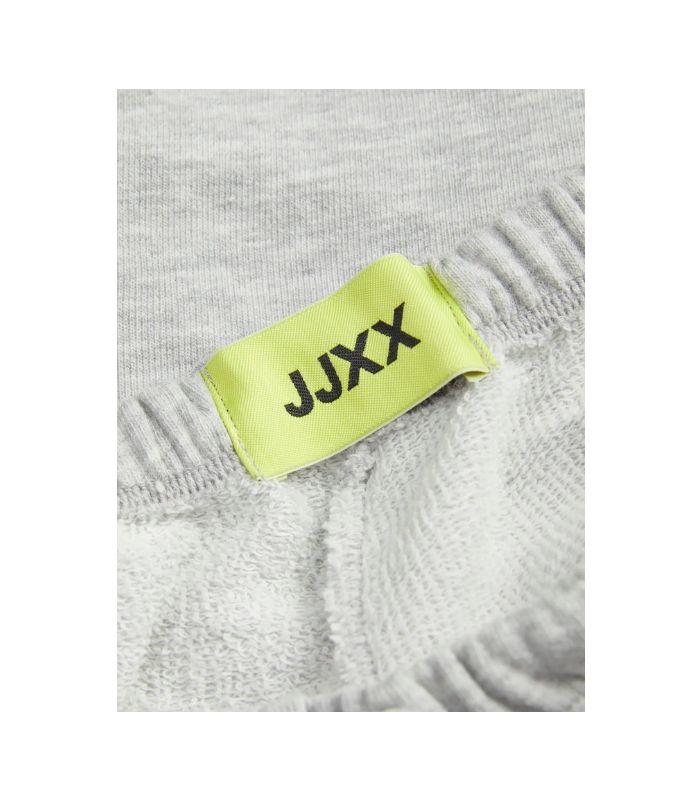 Pantalon Jack & Jones JXVicky HW Shorts SWT Light Grey Melange Mujer
