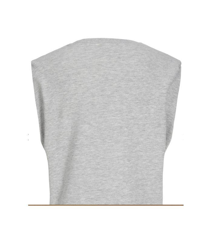 Camiseta Jack & Jones Jxvicky RLX Sleeveless Crew SWT Light Grey Melange Mujer