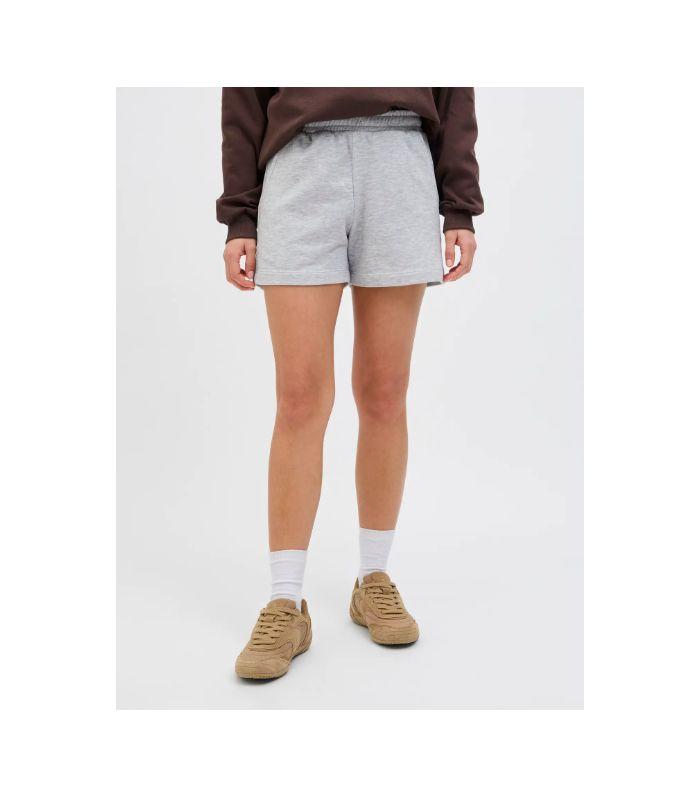 Pantalon Jack & Jones JXAlfa Reg HW Shorts SWT SN Gris Mujer