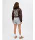 Pantalon Jack & Jones JXAlfa Reg HW Shorts SWT SN Gris Mujer