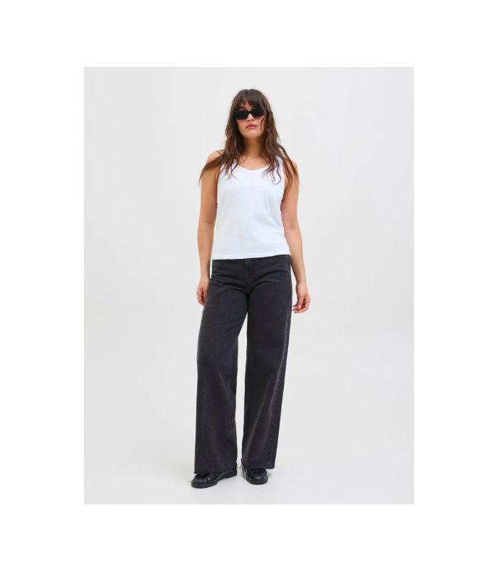 Camiseta Jack & Jones SL Tank Top JRS Blanco Mujer