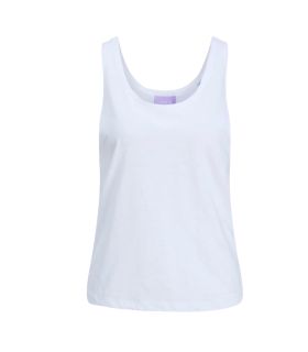 Camiseta Jack & Jones SL Tank Top JRS Blanco Mujer