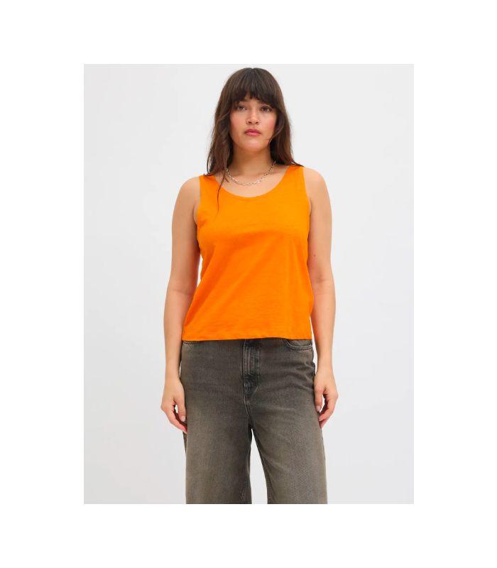 Camiseta Jack & Jones Jxcam SL Tank Top JRS Mujer Naranja