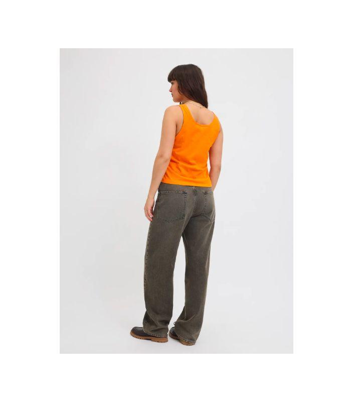 Camiseta Jack & Jones Jxcam SL Tank Top JRS Mujer Naranja