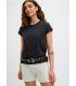 Camiseta Jack & Jones JXcam SS Raglan Tee JRS Mujer Negro