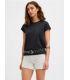 Camiseta Jack & Jones JXcam SS Raglan Tee JRS Mujer Negro