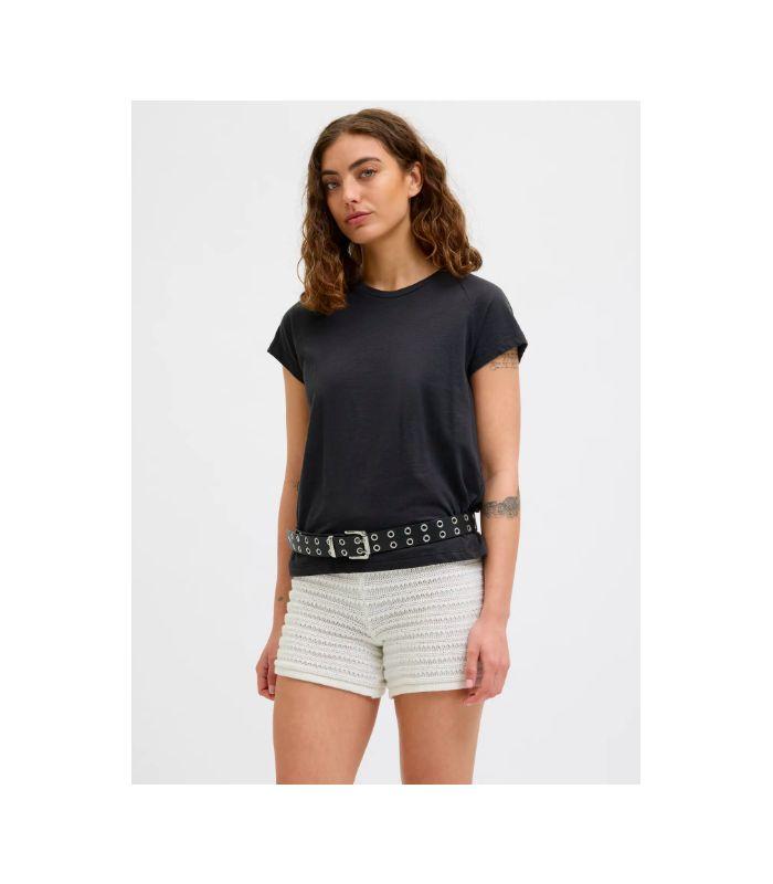Camiseta Jack & Jones JXcam SS Raglan Tee JRS Mujer Negro