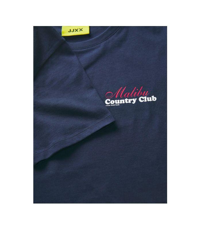 Camiseta Jack & Jones JXluna Reg Fit SS Tee JRS Naval Academy/Malibu Cou Mujer