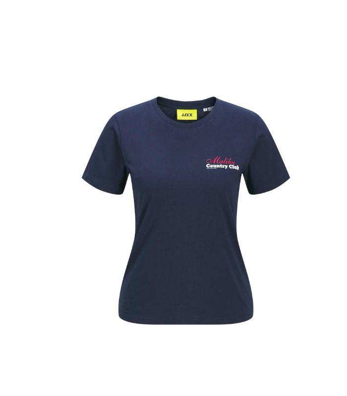 Camiseta Jack & Jones JXluna Reg Fit SS Tee JRS Naval Academy/Malibu Cou Mujer