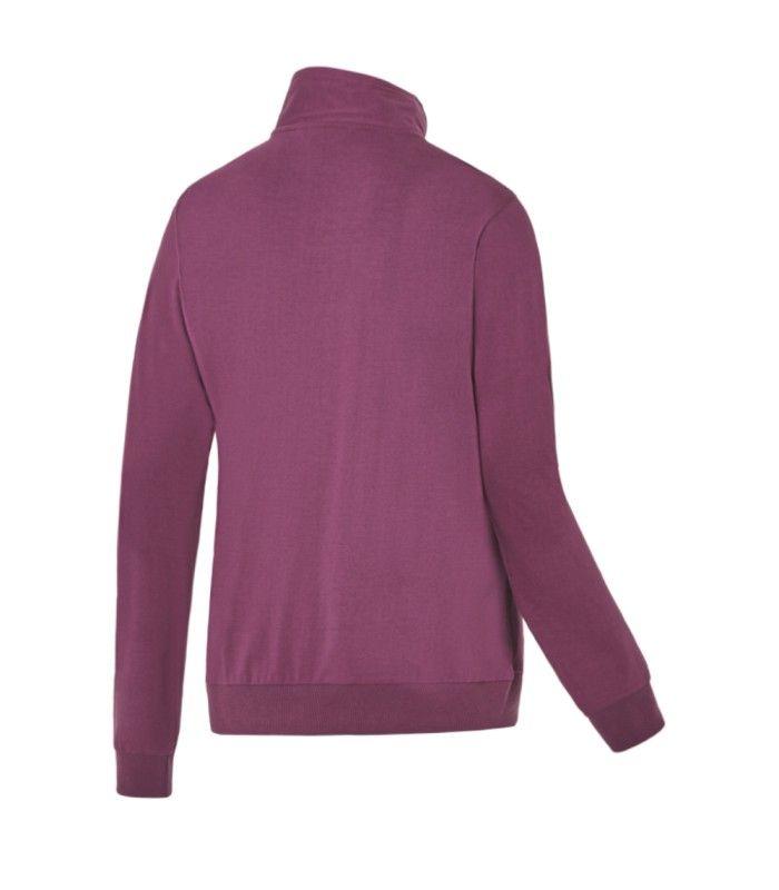 Sudadera Joluvi Aure Mujer Orquidea Oscuro Cremallera