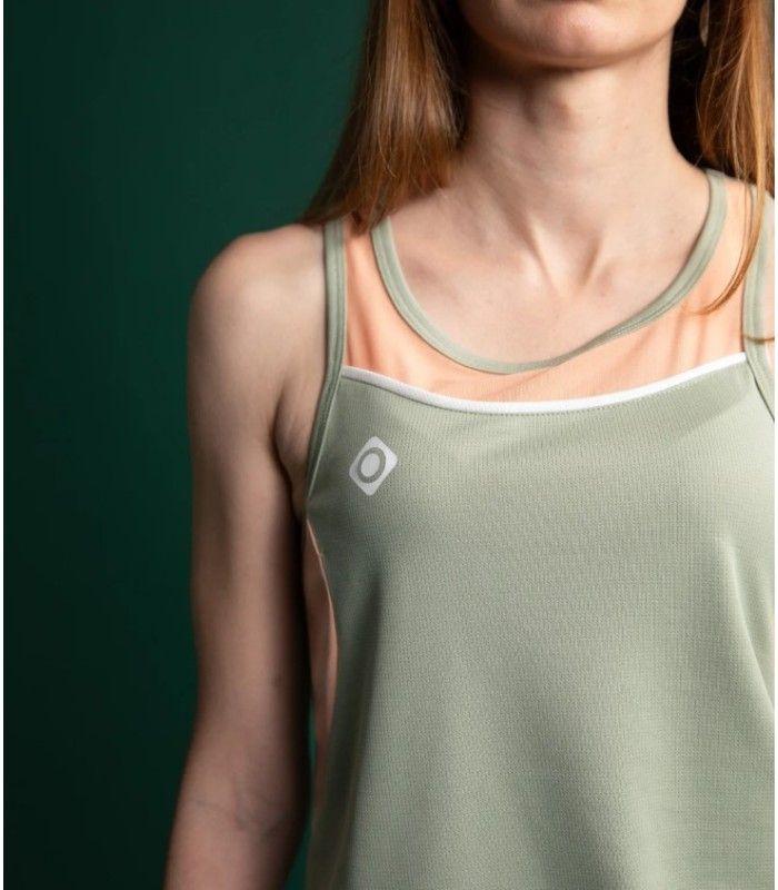 Camiseta Izas Parma Light Caki /Peach Mujer