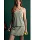 Camiseta Izas Parma Light Caki /Peach Mujer