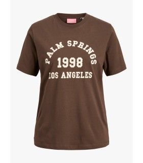 Camiseta Jack & Jones Jxmerle Reg SS Tee JRS Mujer MArron