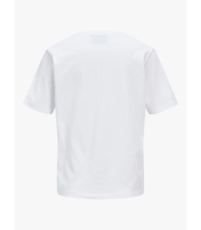 Camiseta Jack & Jones Jxannie Reg Vneck SS Tee JRS Noos Blanco Mujer