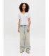 Camiseta Jack & Jones Jxannie Reg Vneck SS Tee JRS Noos Blanco Mujer