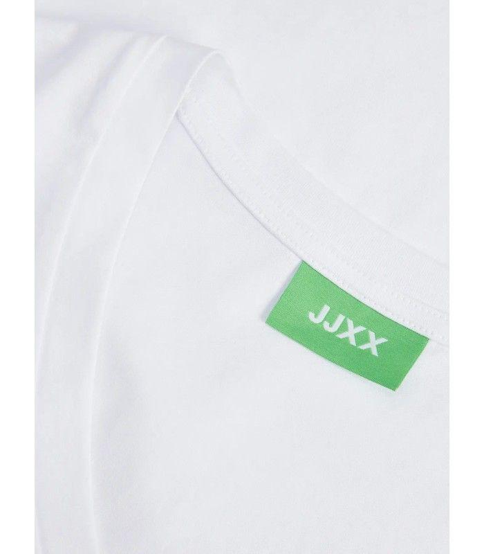 Camiseta Jack & Jones Jxannie Reg Vneck SS Tee JRS Noos Blanco Mujer