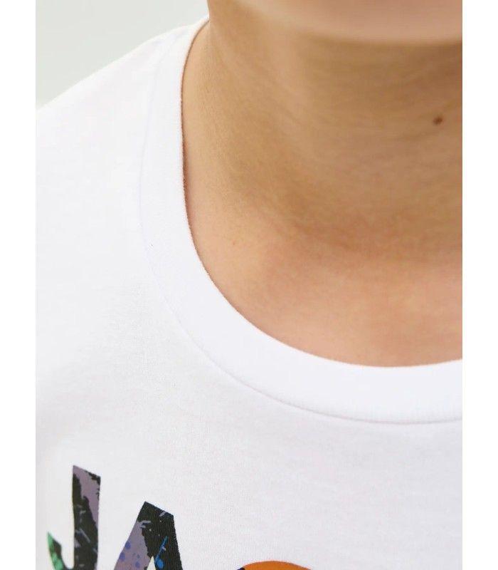 Camiseta Jack & Jones JJGeplas Tee LS Crew Neck Junior Blanco