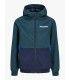 Chaqueta Jack & Jones JJerush Blocking Hood Bomber Noos Junior Verde/Azul
