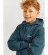 Chaqueta Jack & Jones JJerush Blocking Hood Bomber Noos Junior Verde/Azul