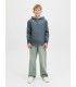 Sudadera Jack & Jones JJecorp Logo Sweat Hood Noos Junior Stormy Tonal