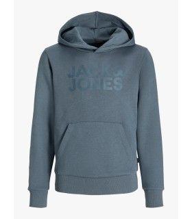 Sudadera Jack & Jones JJecorp Logo Sweat Hood Noos Junior Stormy Tonal