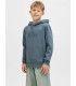 Sudadera Jack & Jones JJecorp Logo Sweat Hood Noos Junior Stormy Tonal