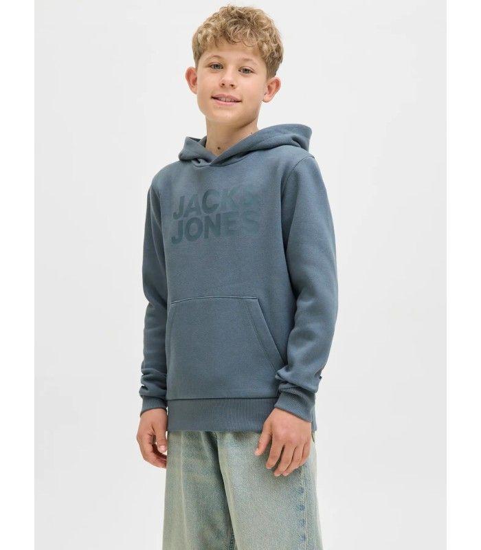 Sudadera Jack & Jones JJecorp Logo Sweat Hood Noos Junior Stormy Tonal