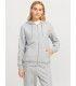 Sudadera Jack & Jones JXabbie RLX LS Every Zip Hood SWT Noos Mujer Gris Cremallera