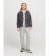 Sudadera Jack & Jones JXabbie RLX LS Every Zip Hood SWT Noos Mujer Gris Cremallera