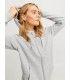 Sudadera Jack & Jones JXabbie RLX LS Every Zip Hood SWT Noos Mujer Gris Cremallera
