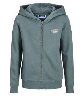 Sudadera Jack & Jones JJMakoto Sweat Zip Hood Junior Stormy