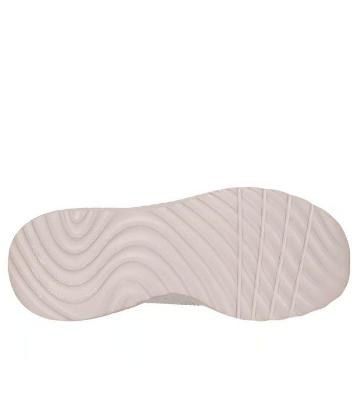 Zapatilla Skechers Bobs Squad Chaos Current Muse Natural Mujer