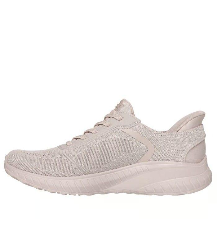 Zapatilla Skechers Bobs Squad Chaos Current Muse Natural Mujer