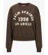 Sudadera Jack & Jones JXMerle RLX Short LS Crew SWT LN Marron Mujer