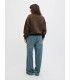 Sudadera Jack & Jones JXMerle RLX Short LS Crew SWT LN Marron Mujer