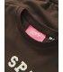 Sudadera Jack & Jones JXMerle RLX Short LS Crew SWT LN Marron Mujer