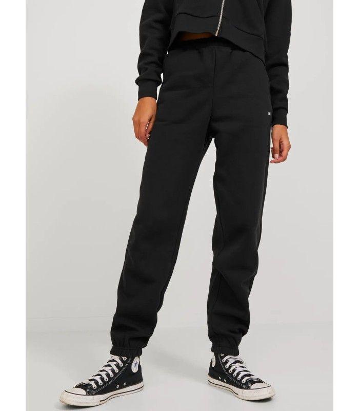 Pantalon Jack & Jones JXbbie RLX HW Every SWT Noos Con Puño Negro Mujer