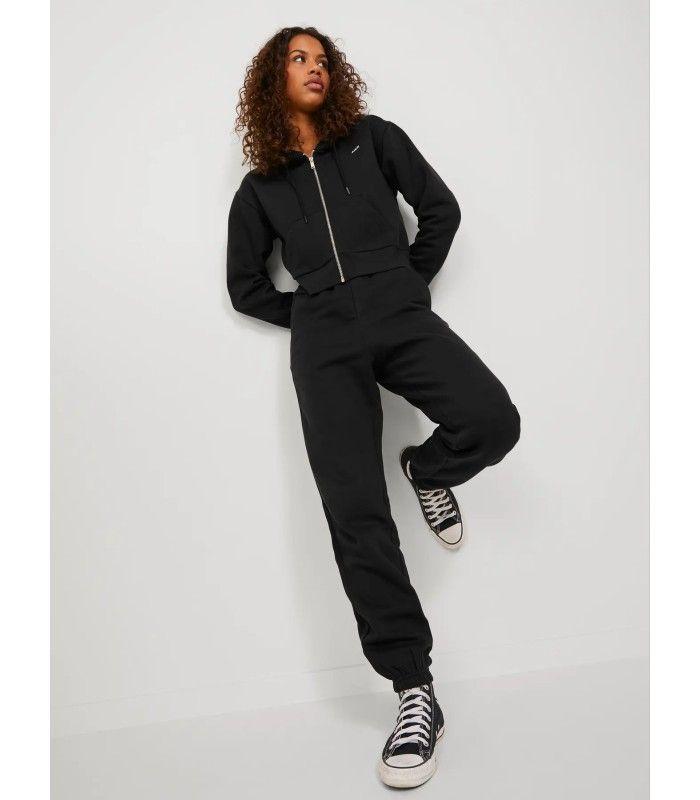 Pantalon Jack & Jones JXbbie RLX HW Every SWT Noos Con Puño Negro Mujer