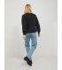 Sudadera jack & Jones JXAbbie RLX LS Every Crew SWT Noos Negro Mujer