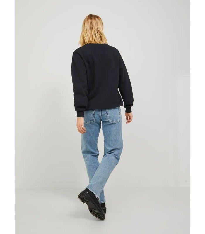 Sudadera jack & Jones JXAbbie RLX LS Every Crew SWT Noos Negro Mujer