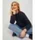 Sudadera jack & Jones JXAbbie RLX LS Every Crew SWT Noos Negro Mujer