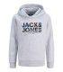 Sudadera Jack & Jones JJGeplas Sweat Hood Junior Gris laro