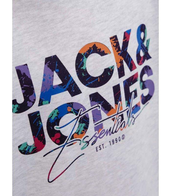 Sudadera Jack & Jones JJGeplas Sweat Hood Junior Gris Claro