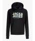 Sudadera Jack & Jones JJGeplas Sweat Hood Junior Gris Negro