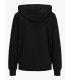 Sudadera Jack & Jones JXAbbie RLX LS Every Zip Hood SWT Noos Negro Cremallera Mujer