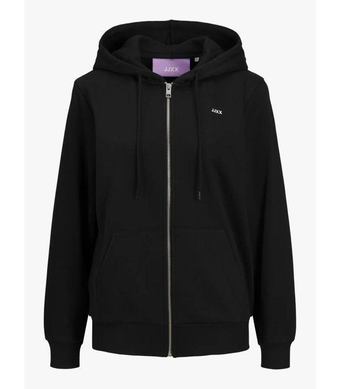 Sudadera Jack & Jones JXAbbie RLX LS Every Zip Hood SWT Noos Negro Cremallera Mujer