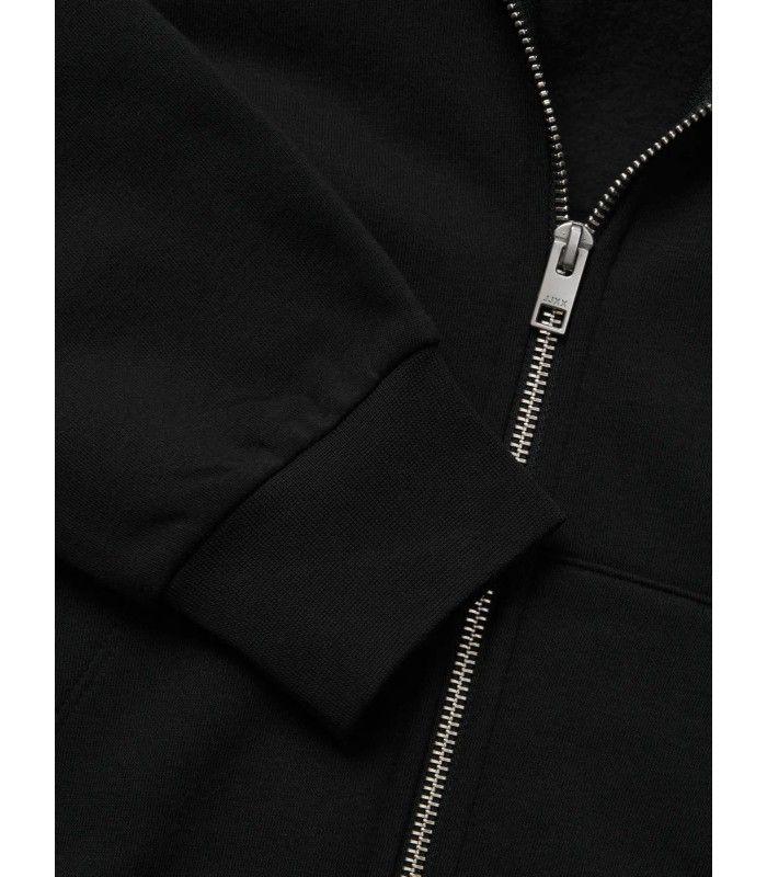 Sudadera Jack & Jones JXAbbie RLX LS Every Zip Hood SWT Noos Negro Cremallera Mujer