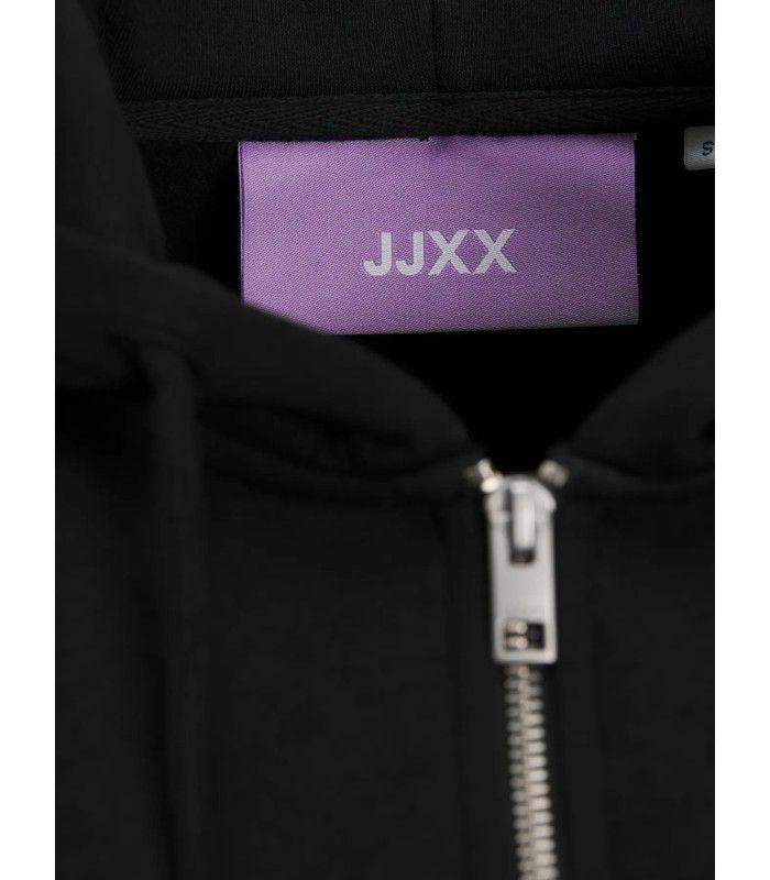 Sudadera Jack & Jones JXAbbie RLX LS Every Zip Hood SWT Noos Negro Cremallera Mujer