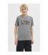 Camiseta Jack & Jones JJGelplas Tee SS Crew Neck Junior Gris Oscuro