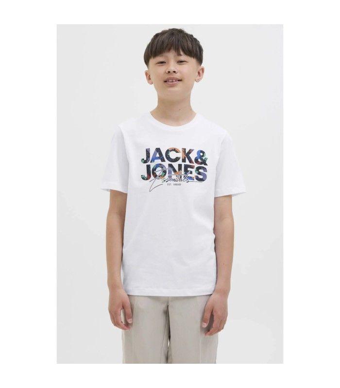 Camiseta Jack & Jones JJGelplas Tee SS Crew Neck Junior Blanco